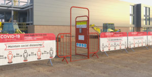 Sanitisation Station Construction Site