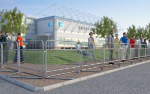 3D rendering of our Police Barriers