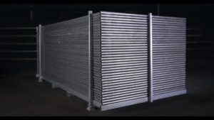ZNDUS Stillage unit for the storage of temporary fencing panels