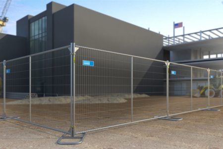 protect temporary fencing installation
