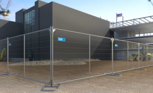 protect temporary fencing installation