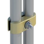 Lockable coupler used on temporary fence panels